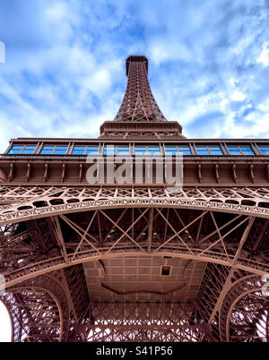 Réplique de la Tour Eiffel dans l'Hôtel et Casino parisien de Macao Banque D'Images