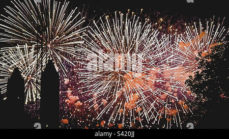 Feu d'artifice dans la capitale du Canada :Ottawa Banque D'Images