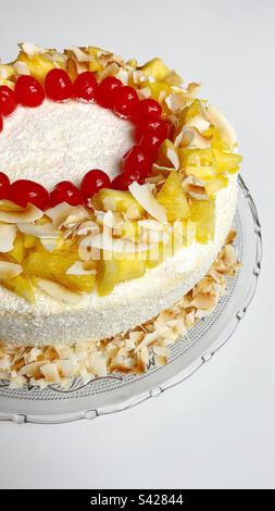 Gâteau Piña colada Banque D'Images