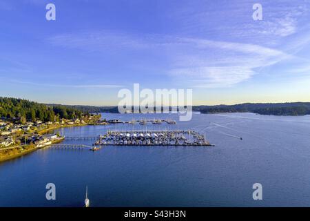 Poulsbo, Washington Waterfront Banque D'Images