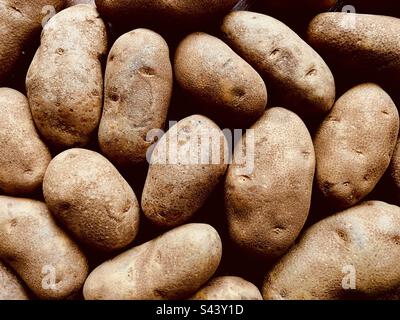 Cadre complet de pommes de terre rousslées Banque D'Images
