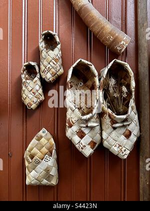 Artisanat en écorce de bouleau Banque D'Images