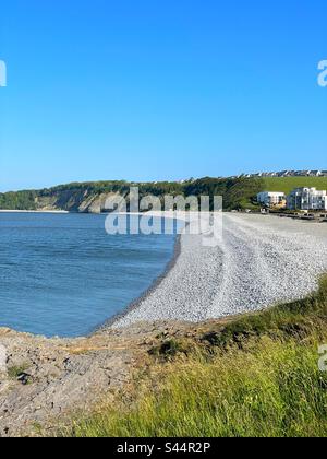 Cold Knap Beach, Barry, pays de Galles du Sud. Banque D'Images