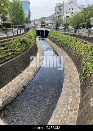 Canal à Nagasaki Banque D'Images