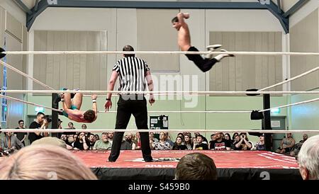 Pro Wrestling chaos. Bristol Banque D'Images