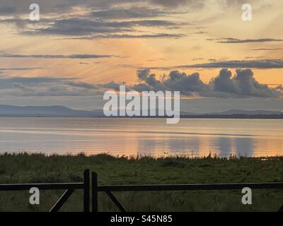 Glass Lake, Lough Neagh, comté d'Antrim, Irlande du Nord Banque D'Images