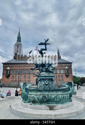 Københavns Rådhus ( mairie ) à Copenhague, Danemark. Banque D'Images