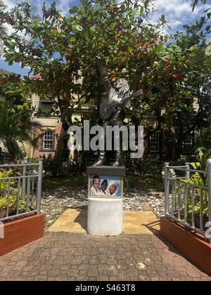 Statue de Bob Marley au Kingston Museum Banque D'Images