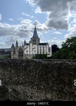 Cathédrale de Rochester dans le Kent, Royaume-Uni Banque D'Images