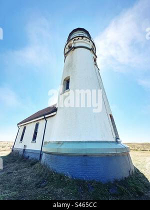 Phare de Cape Blanco, près de Port Orford, Oregon. Banque D'Images