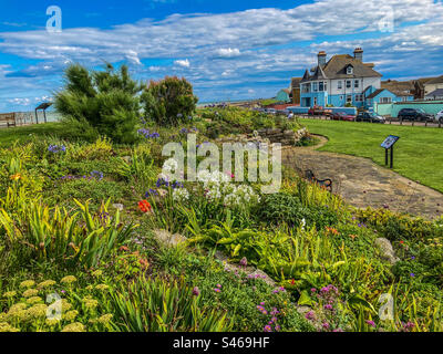 Sandown Castle Community Garden, Deal, Kent Banque D'Images