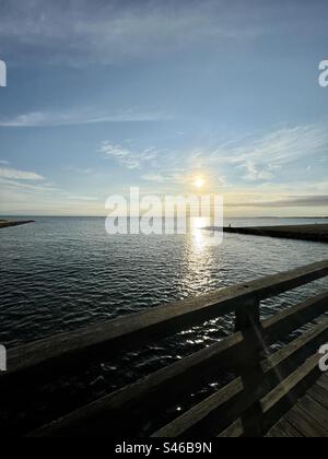 Pont JAWS à l’aube sur Martha’s Vineyard Banque D'Images