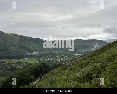 Ben Nevis, près de fort William, Écosse. Plus haute montagne du Royaume-Uni. Attraction touristique dans les hauts plateaux écossais pittoresques. Banque D'Images