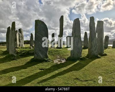 Calanais Standing Stones, Écosse Banque D'Images