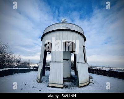 Tour Watchman à Herrnhut, Allemagne. Vous pouvez voir trois nations de cet endroit : la Pologne, la République tchèque et l'Allemagne. Banque D'Images