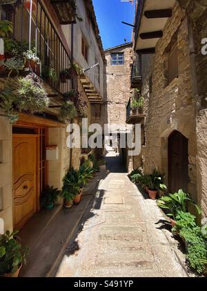 Horta de Sant Joan, Catalogne, Espagne. Banque D'Images