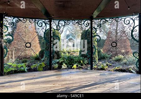 King’s Coronation Garden à Hazelbank Park, Co. Antrim, Irlande du Nord Banque D'Images