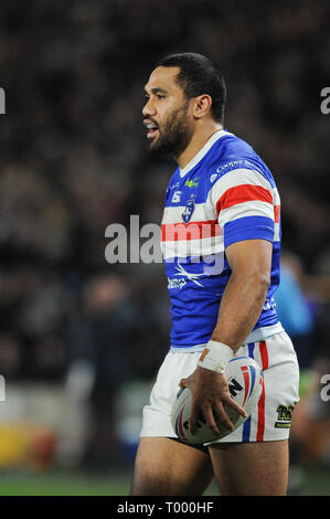 Hull, Royaume-Uni. , . 15 mars 2019. KCOM Stadium, Hull, Angleterre ; Rugby League Super League Betfred, Hull FC vs Wakefield Trinity ; Bill Tupou de Wakefield Trinity. Credit : Dean Williams/Alamy Live News Banque D'Images