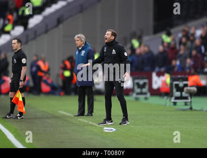 Stade de Londres, Londres, Royaume-Uni. Mar 16, 2019. EPL, Premier League West Ham United contre Huddersfield Town, de Huddersfield Town Manager Jan Siewert : Action Crédit Plus Sport/Alamy Live News Banque D'Images