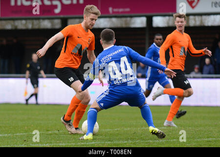 HARDENBERG, Sportpark de Rotonde, 16-03-2019, Tweede Divisie 2018-2019 la saison de football. Banque D'Images