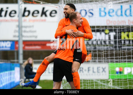 HARDENBERG, Sportpark de Rotonde, 16-03-2019, Tweede Divisie 2018-2019 la saison de football. Banque D'Images