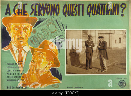 Un che servono questi quattrini, ITA, 1942, Peppino De Filippo (1), Eduardo De Filippo (2), Banque D'Images