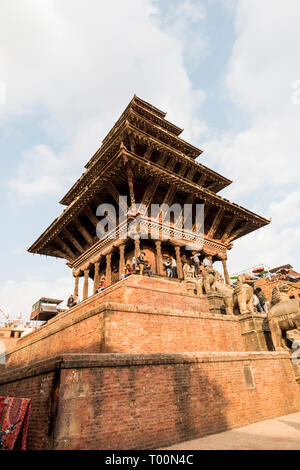 Temple de Nyatapola, Bhaktapur, Népal Banque D'Images