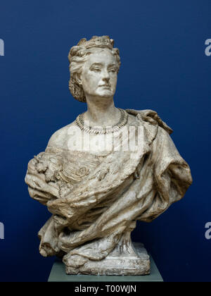 Copenhague. Le Danemark. Buste de la Princesse Mathilde Bonaparte (1820-1904), 1862, par Jean Baptiste Carpeaux (1827-1875). Ny Carlsberg Glyptotek. Banque D'Images