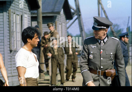 SYLVESTER Stallone, Max Von Sydow, échapper à la victoire, 1981 Banque D'Images