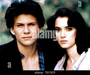 CHRISTIAN SLATER, Winona Ryder, bruyères, 1989 Banque D'Images