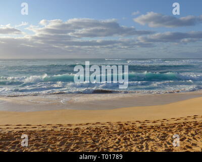 Les vagues de Sunset Beach Banque D'Images