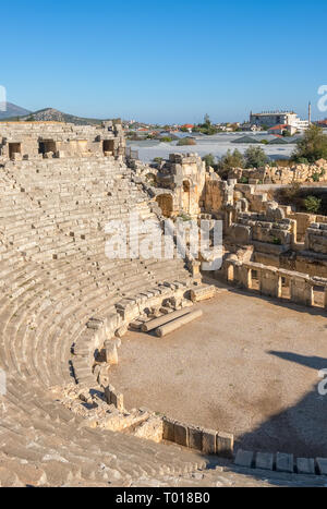 Ruines de la ville antique de Myra à Demre, Turquie Banque D'Images