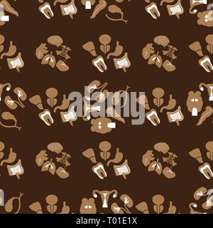 Modèle logique médicale. Télévision icônes des organes humains. Eps 10 Illustration de Vecteur