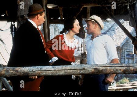 PAUL DOOLEY, Shelley Duvall, ROBIN WILLIAMS, Popeye, 1980 Banque D'Images