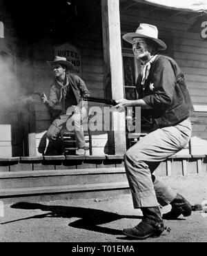 RICKY NELSON, JOHN WAYNE, RIO BRAVO, 1959 Banque D'Images