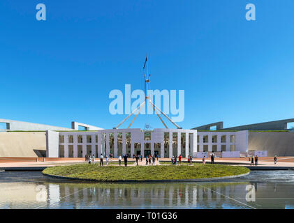 Nouveau Parlement House, Canberra, Territoire de la capitale australienne, Australie Banque D'Images