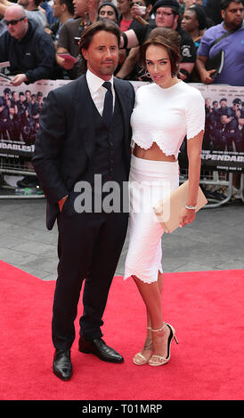 Août 04, 2014 - Londres, Angleterre, Royaume-Uni - l'usure 3 Première Mondiale, l'Odéon, Leicester Square Photo montre : Tamara Ecclestone et mari Jay Rutland Banque D'Images