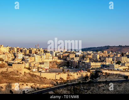 Al-Karak au lever du soleil, Karak, Jordanie Gouvernorat Banque D'Images