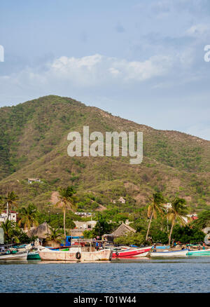 Taganga, département de Magdalena, Caraïbes, Colombie Banque D'Images