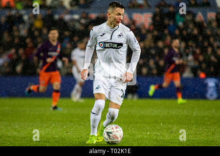 Swansea, Royaume-Uni. 16 mars 2019. Celina Bersant de Swansea City en action contre Manchester City. L'unis en FA Cup, quart de finale cette image ne peut être utilisé qu'à des fins rédactionnelles. Usage éditorial uniquement, licence requise pour un usage commercial. Aucune utilisation de pari, de jeux ou d'un seul club/ligue/dvd publications. Photos par Andrew Orchard la photographie de sport/Alamy live news Banque D'Images