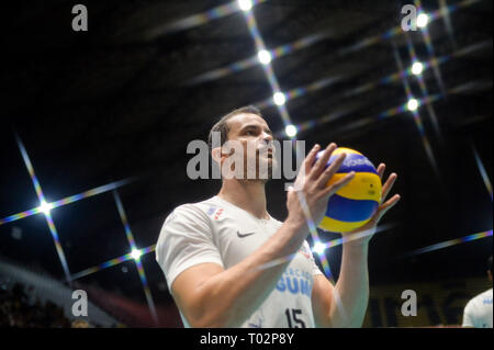 Sao Paulo, Brésil. 16 mars 2019. Corinthiens Guarulhos XS Judas pour la Super League de Volei Photo : Duda AGIF / quartiers : Crédit AGIF/Alamy Live News Banque D'Images