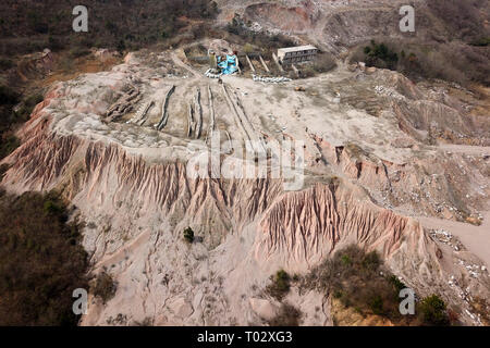 Nanjin, Nanjin, Chine. Mar 17, 2019. Nanjing, Chine-Photographie aérienne d'une carrière à Nanjing, à l'est ChinaÃ¢â€ Province de Jiangsu. Crédit : SIPA Asie/ZUMA/Alamy Fil Live News Banque D'Images