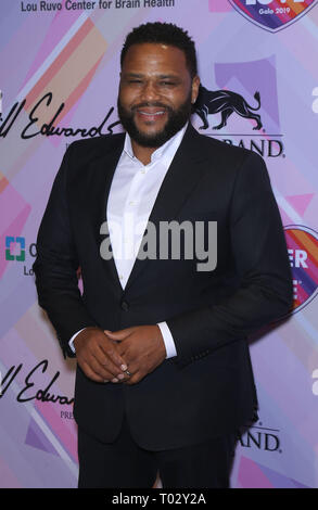 Las Vegas, NV, USA. Mar 16, 2019. 16 mars 2019 - Las Vegas, NV - Anthony Anderson. Garder vivante la mémoire rend hommage à Lionel Richie au 23e Gala annuel de puissance de l'amour au MGM Grand Garden Arena. Crédit photo : MJT/AdMedia : Crédit Mjt/AdMedia/ZUMA/Alamy Fil Live News Banque D'Images