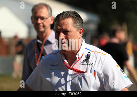 Melbourne, Australie. 17 mars 2019. Melbourne La formule un Grand Prix, jour de la course ; Zak Brown, directeur exécutif de McLaren Technology Group Credit : Action Plus Sport Images/Alamy Live News Banque D'Images