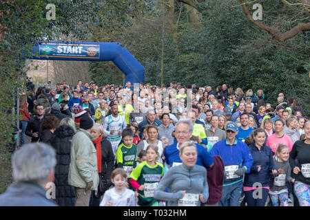 L'Essex, Royaume-Uni. 17 mars 2019. Demi-marathon de Brentwood et fun run Credit Ian Davidson/Alamy Live News Banque D'Images