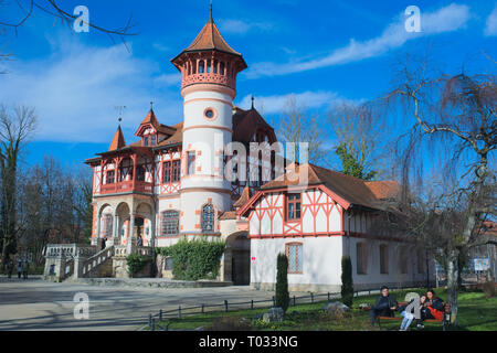 Kurparkschlösschen à Herrsching am Ammersee Banque D'Images