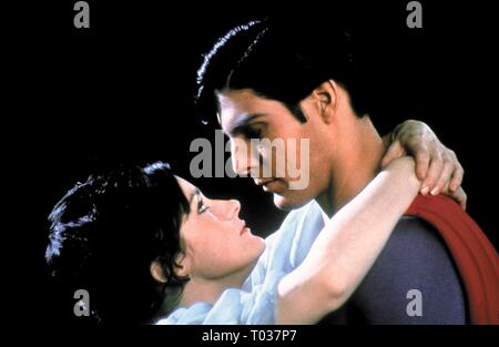 MARGOT KIDDER, Christopher Reeve, SUPERMAN, 1978 Banque D'Images