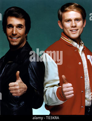 HENRY WINKLER, Ron Howard, HAPPY DAYS, 1974 Banque D'Images