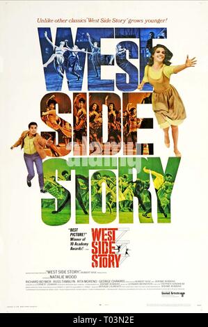 RICHARD BEYMER, NATALIE WOOD POSTER, WEST SIDE STORY, 1961 Banque D'Images