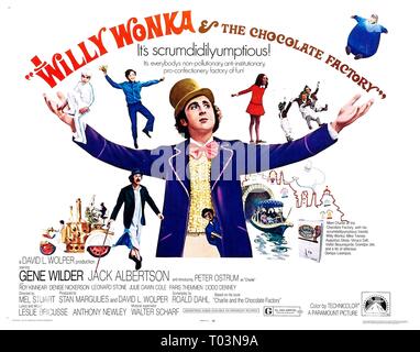 GENE WILDER POSTER, WILLY WONKA et la chocolaterie, 1971 Banque D'Images